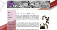 Desktop Screenshot of bioiasis.com